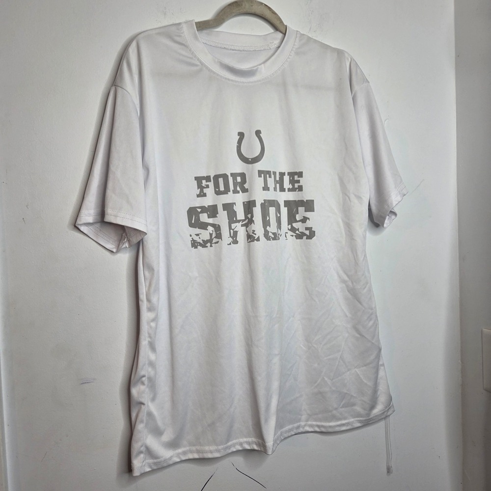 Indianapolis Colts For The Shoe Graphic T-Shirt White XL Performance Tee